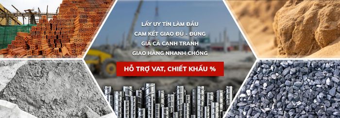 Kho vật liệu xây dựng đa dạng tại Thảo Hiền