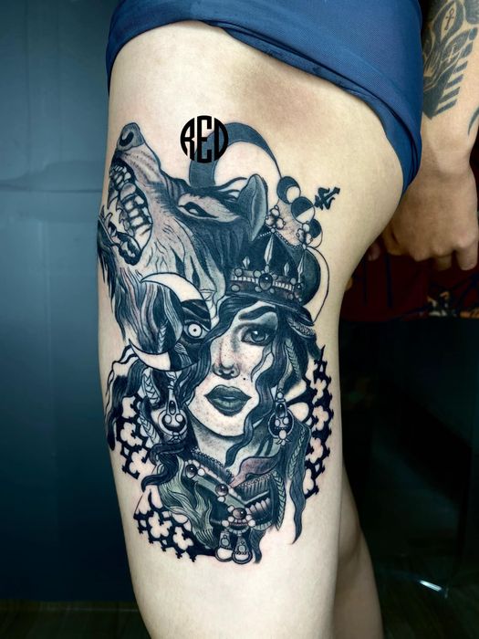Tác phẩm nghệ thuật tại Red Tattoo - Piercing Club