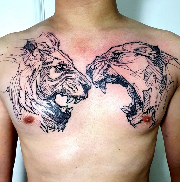 Tác phẩm nghệ thuật tại Kim Tattoo