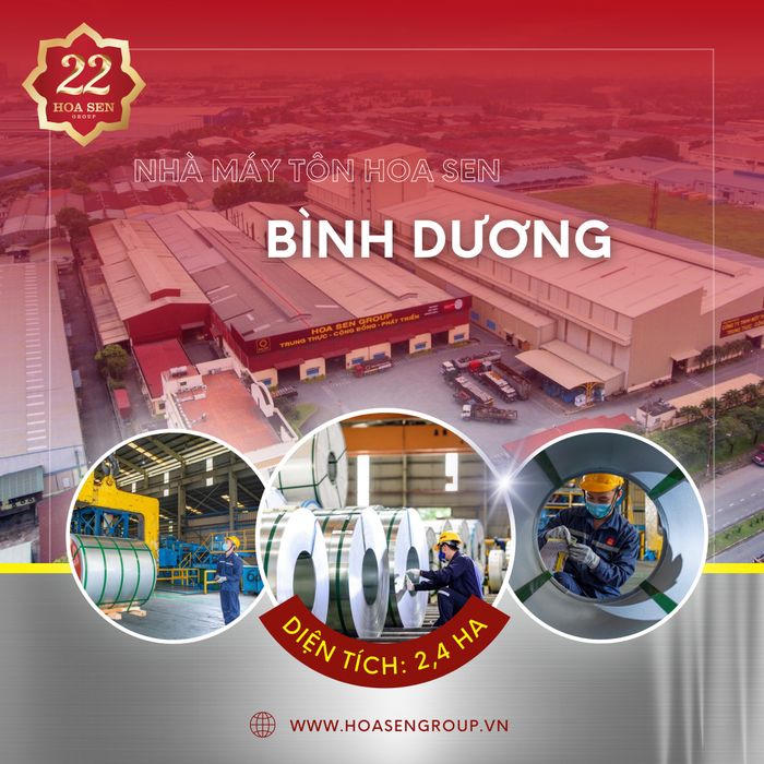 Nhà máy sản xuất hiện đại của Tập đoàn Hoa Sen