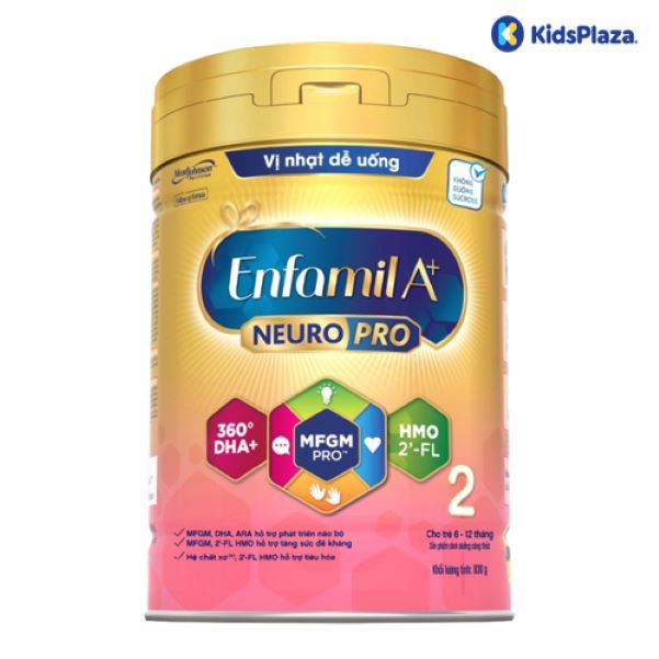 Ảnh thực tế Sữa Enfamil A+ NeuroPro Số 2 - Thiết kế hộp tím đặc trưng