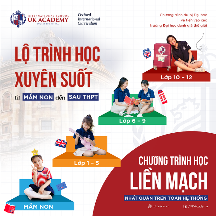 Hình ảnh ấn tượng thứ 2 về UK Academy - Hệ thống giáo dục song ngữ chuẩn Anh