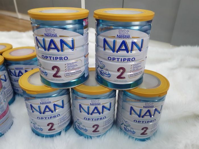 Ảnh thực tế Sữa Nan Optipro 2 - Bao bì chính hãng với thông tin dinh dưỡng chi tiết