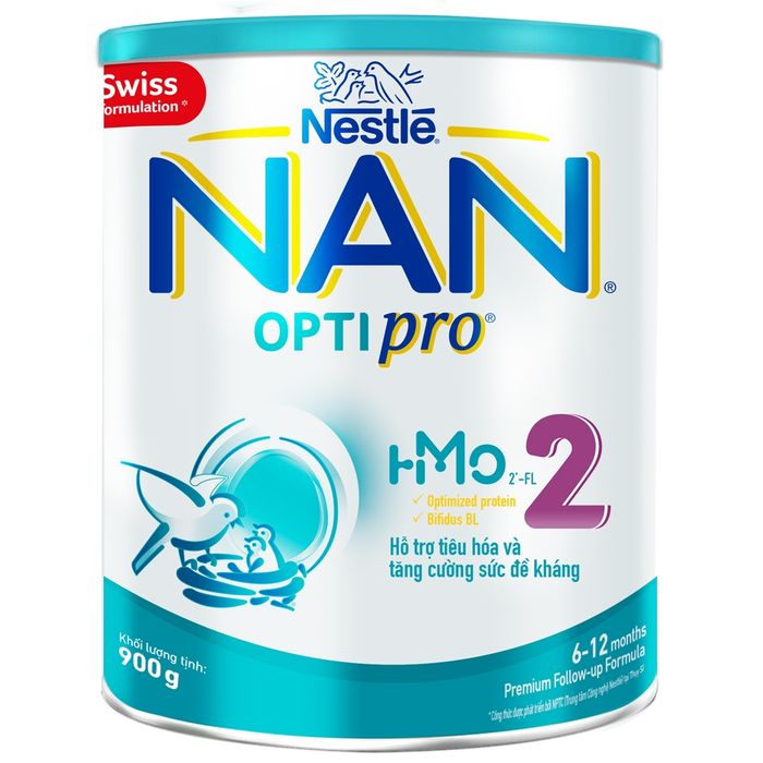 Hình ảnh chính thức Sữa Nan Optipro 2 - Thiết kế hộp xanh dương sang trọng