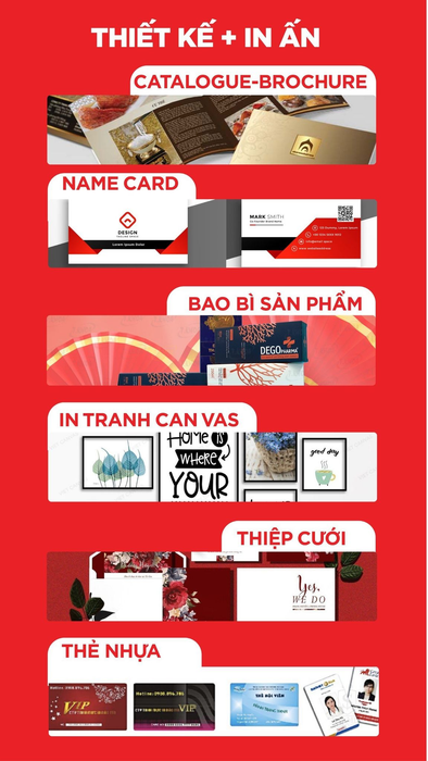 Bộ sưu tập sản phẩm đa dạng từ In Trùng Khoa