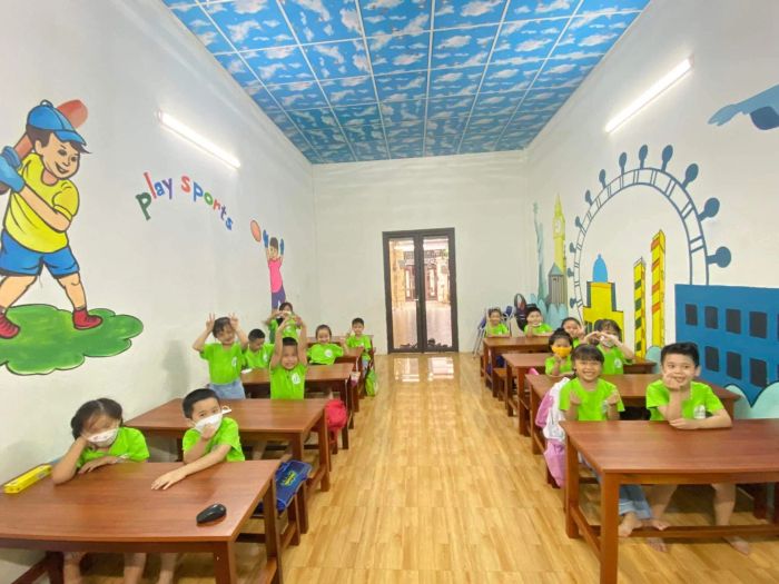 Không gian học tập tại Trung tâm Anh Ngữ HELLO KIDS