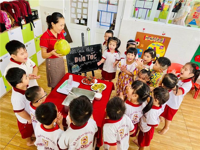 Hình ảnh không gian học tập Montessori hiện đại tại Redsun Kindergarten Thủ Đức