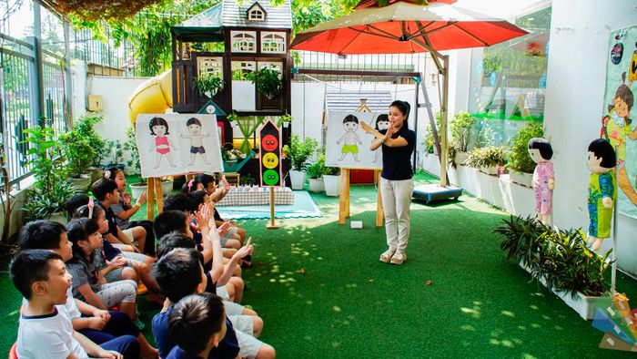 Hình ảnh không gian học tập hiện đại tại Trường Mầm Non Quốc Tế Kindy City