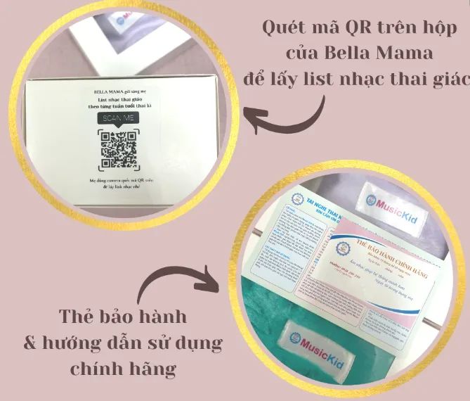 Hình ảnh tai nghe thai giáo mẹ bầu Music Kid 1