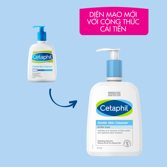 Sữa rửa mặt Cetaphil Gentle Skin Cleanser - Hình ảnh minh họa chân thực số 2