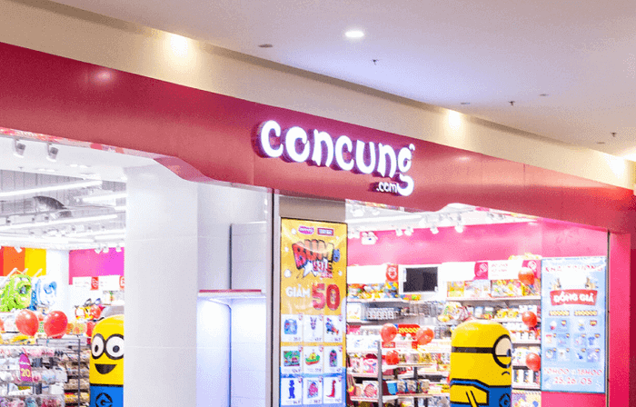 Không gian mua sắm hiện đại tại Con Cưng