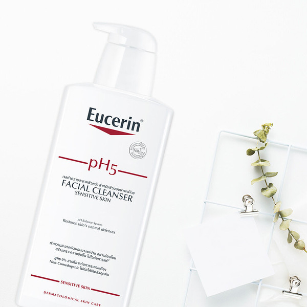 Hình ảnh thực tế Sữa rửa mặt Eucerin pH5 Facial Cleanser (Ảnh 2)