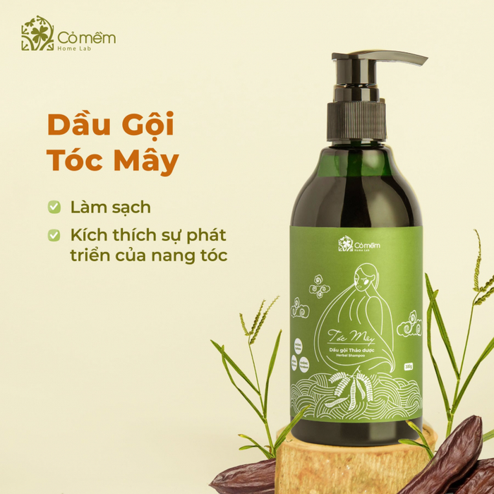Hình ảnh chân thực dầu gội Tóc Mây chiết xuất bồ kết