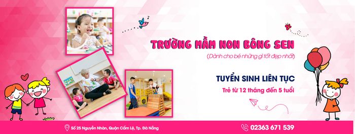 Không gian xanh tại Trường Mầm non Bông Sen