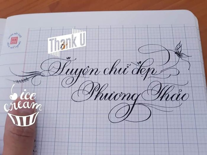 Luyện chữ đẹp Phương Thảo – Hình ảnh lớp học 1