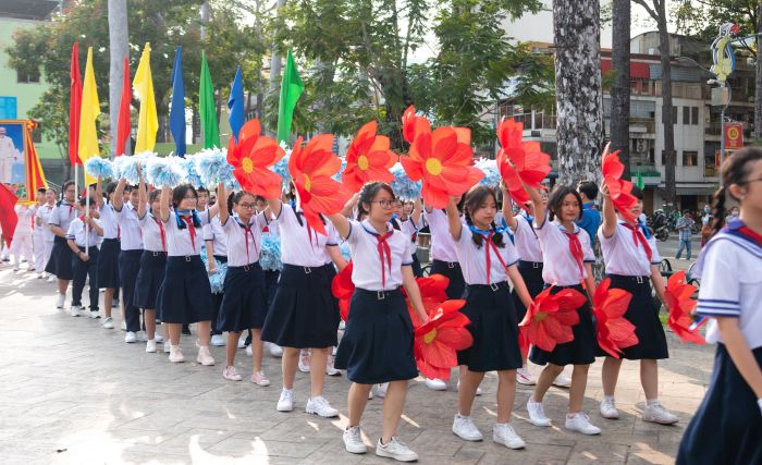 Hình ảnh đầu tiên về Trường THCS Kim Đồng - ngôi trường mang tên người anh hùng thiếu niên với bề dày thành tích giáo dục.