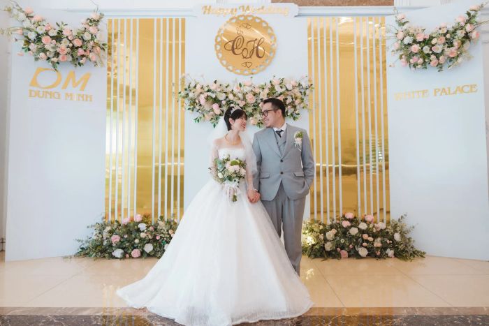 Sảnh chính lộng lẫy với thiết kế Châu Âu tại Dũng Minh White Palace