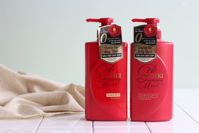 Bộ ảnh thực tế: Trải nghiệm dầu gội Tsubaki Premium Moist