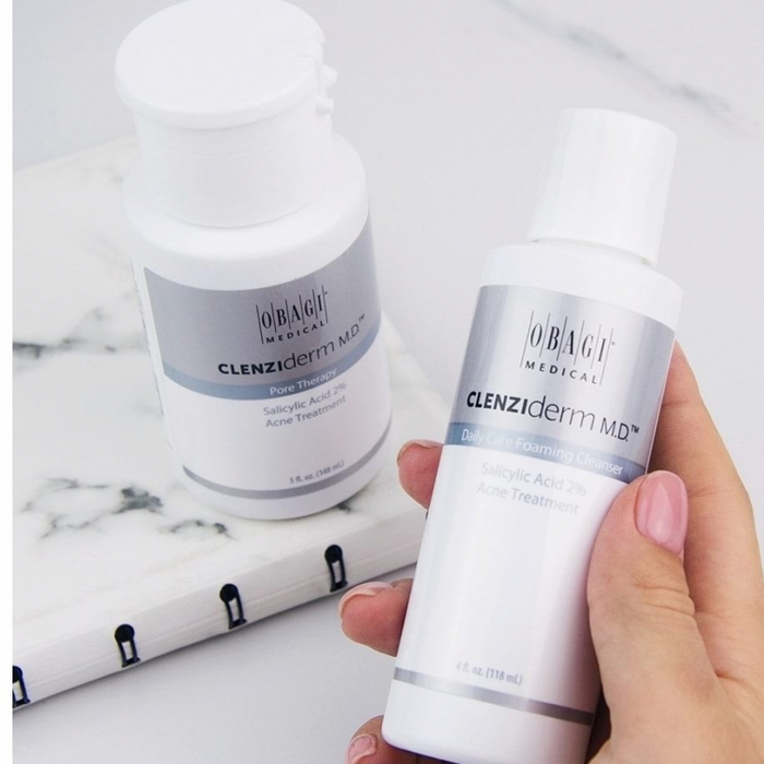 Bộ ảnh minh họa Sữa rửa mặt Obagi Clenziderm MD Daily Care Foaming Cleanser