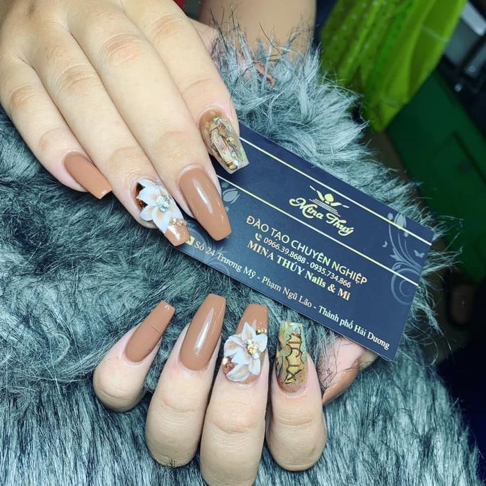 Hình ảnh thành phẩm nail nghệ thuật từ học viên Mina Thúy Nail