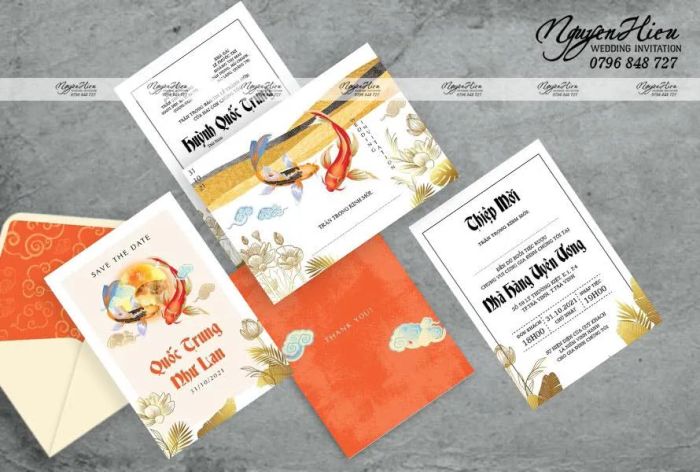 Thiệp Cưới Nguyễn Hiếu - Mẫu thiệp cưới thiết kế tinh tế và độc đáo