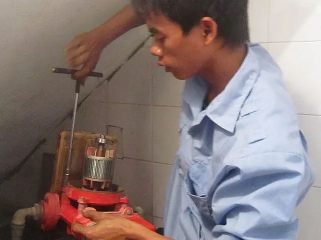 Hình ảnh dịch vụ sửa máy bơm chuyên nghiệp tại Công ty Minh Hiếu
