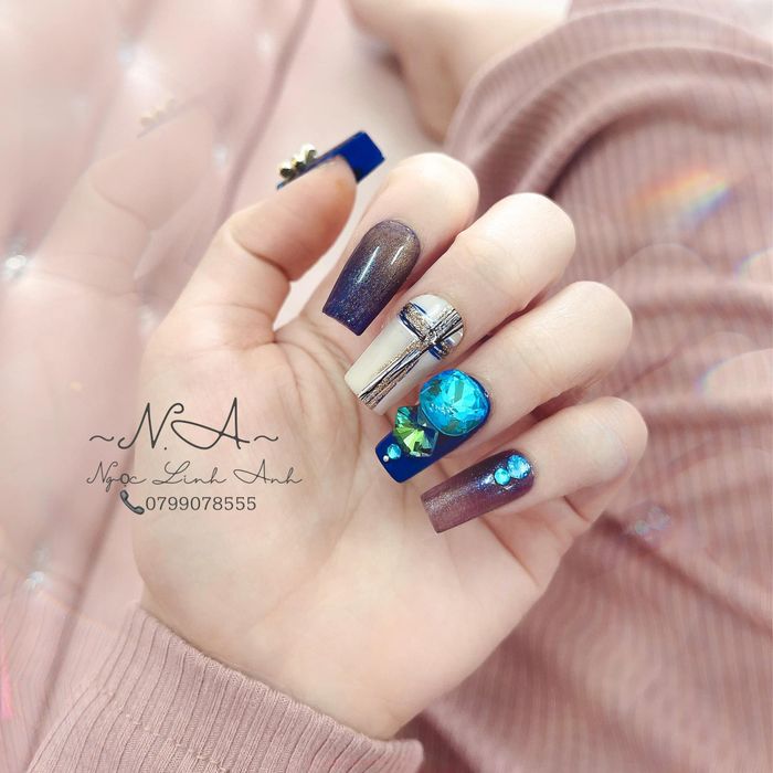 Hình ảnh thành phẩm nail nghệ thuật từ học viên Nail Ngọc Linh Anh