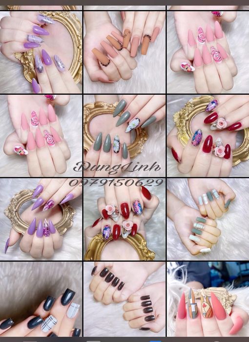 Hình ảnh học viên thực hành kỹ thuật nail chuyên sâu