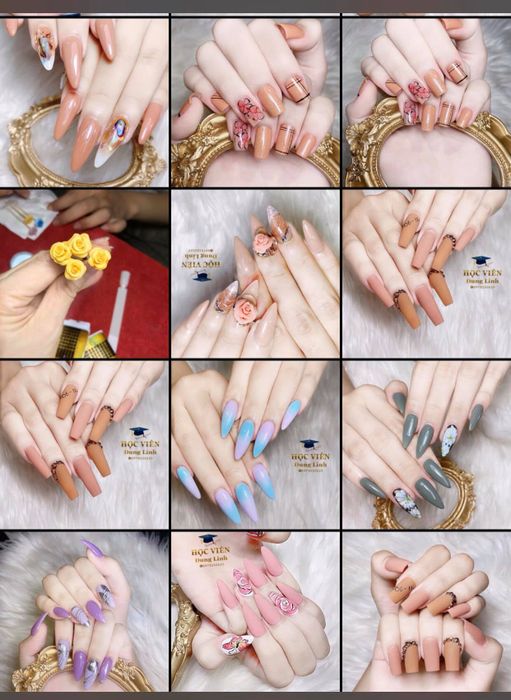Hình ảnh thành phẩm nail ấn tượng từ học viên Dung Linh Nail