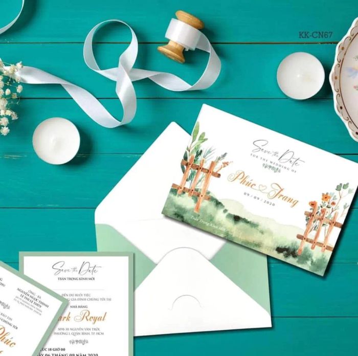 Thiệp Cưới Rosie - Thiết kế hiện đại, thanh lịch cho ngày cưới của bạn