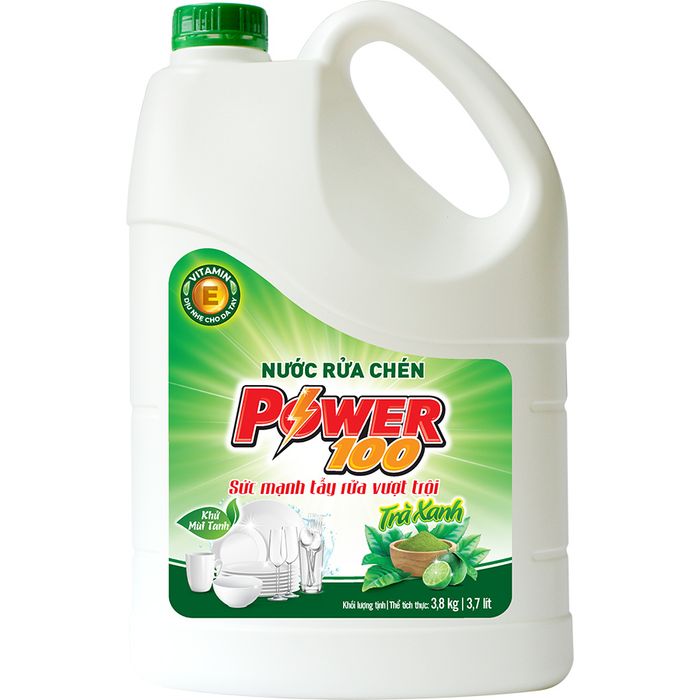 Hình ảnh sản phẩm POWER100 hương trà xanh - góc bao bì