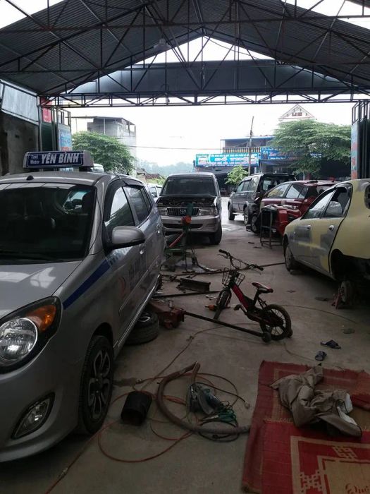 Hệ thống thiết bị hiện đại tại Gara Ô tô Chung Lan