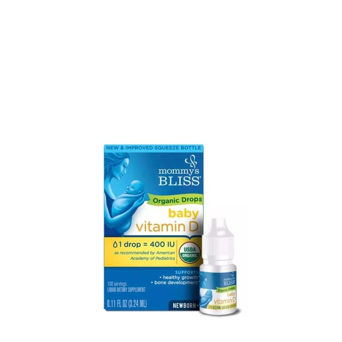 Hình ảnh thực tế Mommy's Bliss Vitamin D3 Organic Drops - Sản phẩm bổ sung vitamin D3 chuẩn hữu cơ được các mẹ bỉm sữa tin dùng.