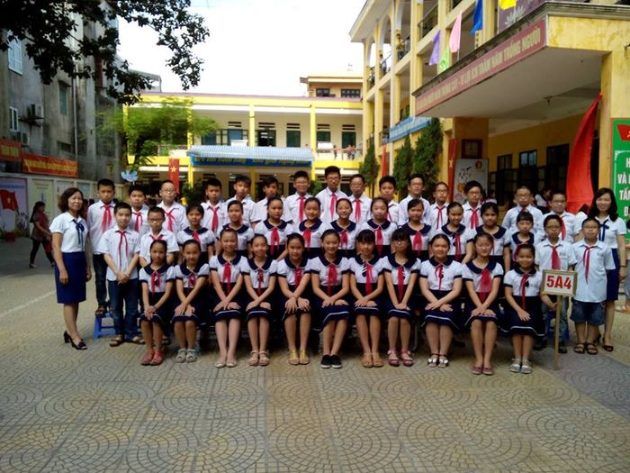 Không gian xanh mát tại Trường Tiểu học Tân Trào