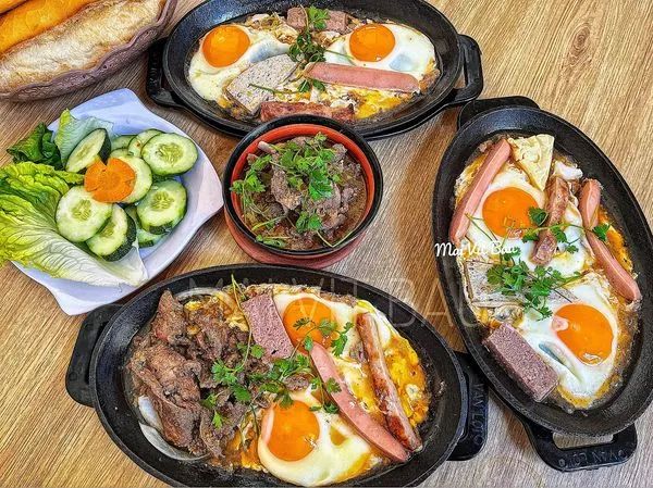 Chảo bò né nóng hổi tại Bò City - Kiệt tác ẩm thực sáng