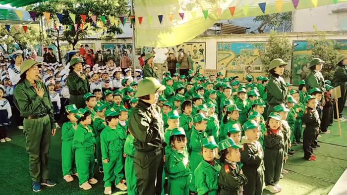 Khuôn viên xanh tại Trường Mầm Non Vinh Quang - Môi trường lý tưởng cho trẻ phát triển