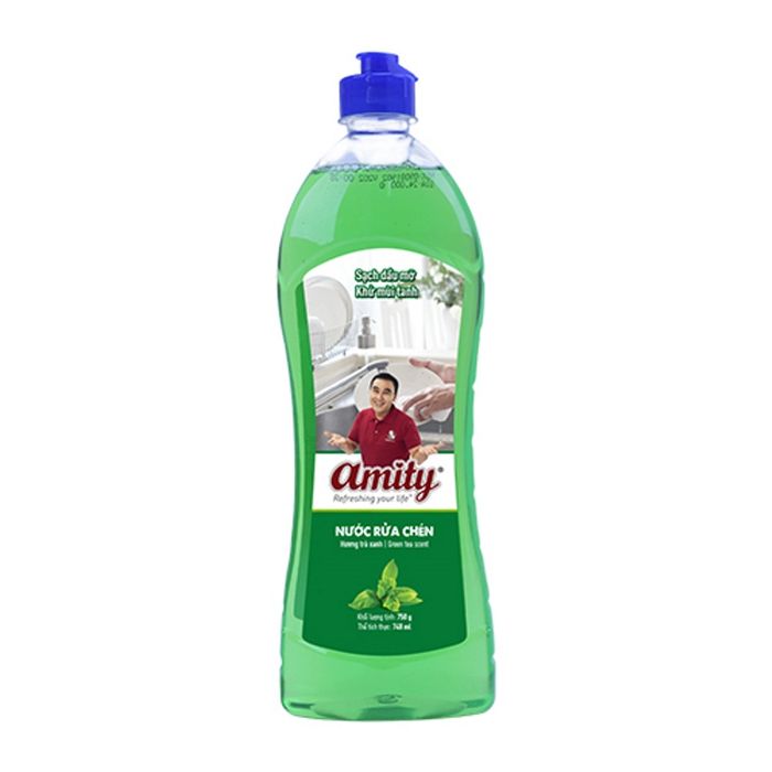 Hình ảnh minh họa nước rửa chén Amity phiên bản trà xanh
