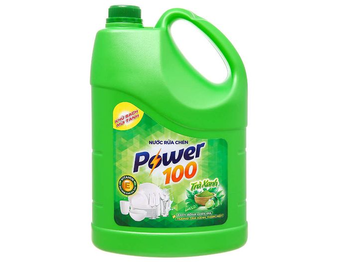 Hình ảnh thực tế POWER100 hương trà xanh khi sử dụng