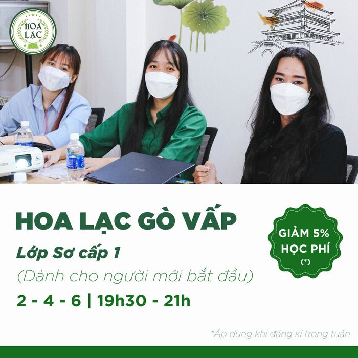 Hình ảnh lớp học tại Trung Tâm Hoa Ngữ Hoa Lạc