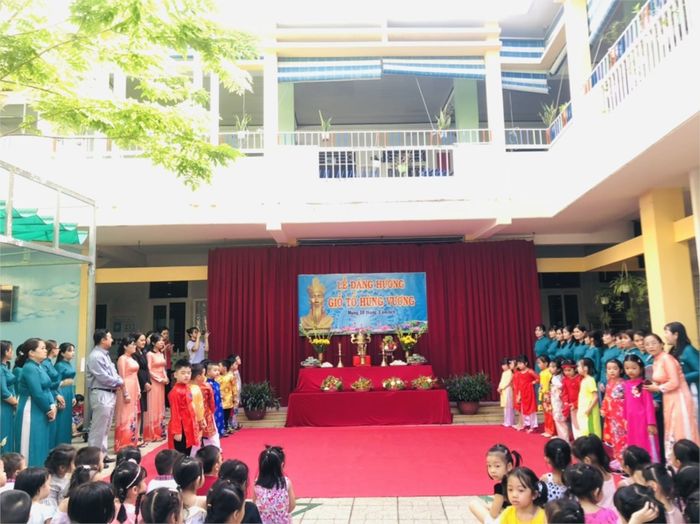 Ảnh 1 - Công trình kiến trúc khang trang của Mầm Non Vàng Anh