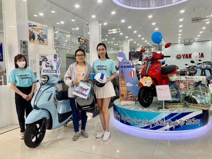 Không gian trưng bày xe tại Yamaha Town Phát Tiến