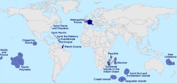 Bản đồ EEZ Pháp - Minh chứng cho sức mạnh đại dương toàn cầu