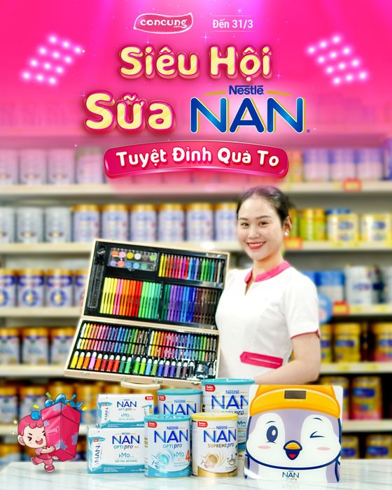 Không gian mua sắm hiện đại tại Con Cưng