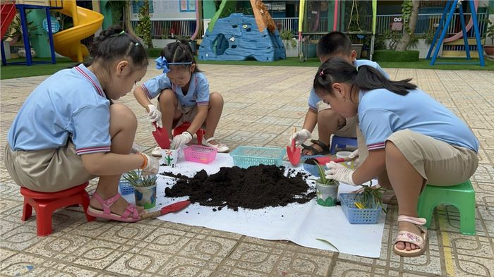 Ảnh 2 - Giờ học vui nhộn với trang thiết bị hiện đại tại Mầm Non Hoa Hồng