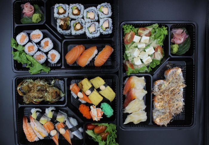 Nghệ thuật trình bày sushi tại Buffet Sushi Kunimoto