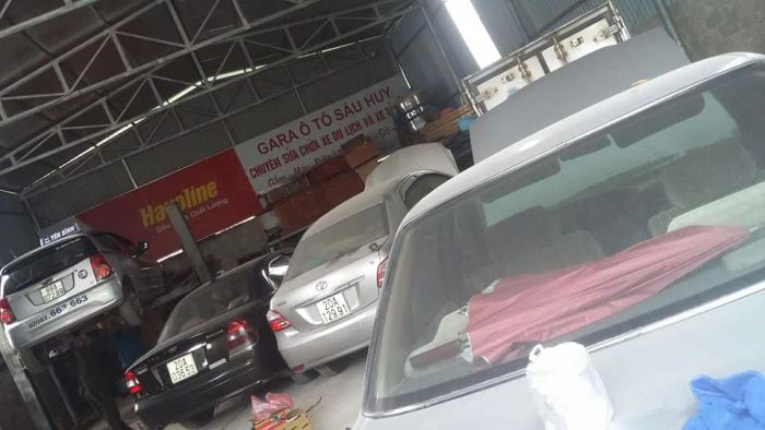 Hệ thống trang thiết bị hiện đại tại Garage Ôtô Sáu Huy