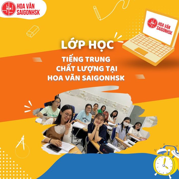 Giờ học thực hành cùng giáo viên bản xứ tại SaigonHSK