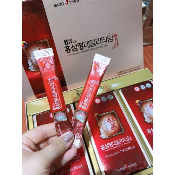 Hình ảnh bao bì Nước Hồng Sâm Sanga (ảnh 2)