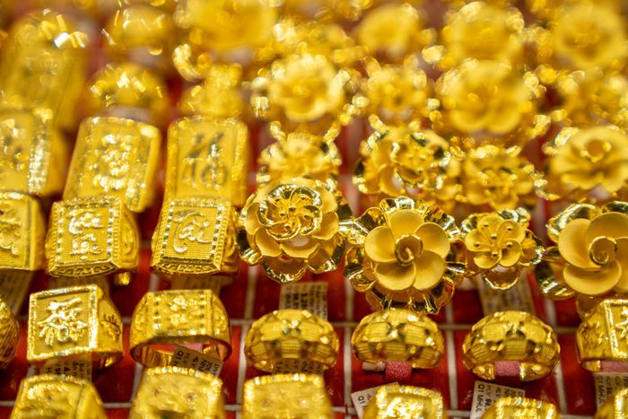 Hình ảnh không gian sang trọng tại Tiệm Vàng Tân Mỹ