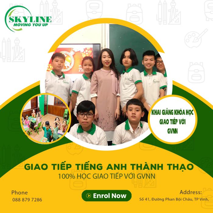 Hình ảnh ấn tượng về không gian học tập tại Skyline
